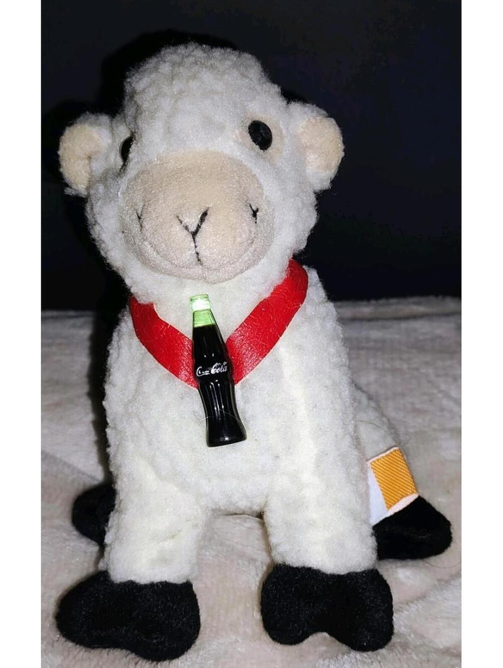 Vintage COCA-COLA Coke WOOLSY THE SHEEP Plush - 1999 IRELAND Mascot